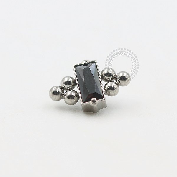 TN551 Topo CZ Baguete Esferas Titânio ASTM F136