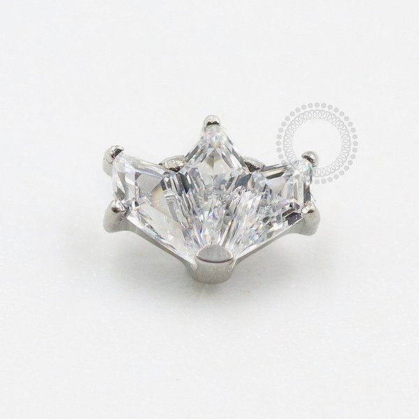 TN650 Topo Mini Leque CZ Titânio ASTM F136