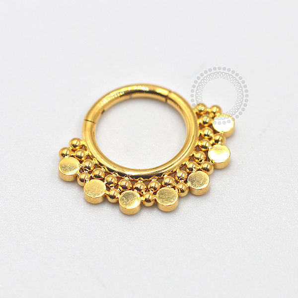 TN661 Segmento Indiano Titânio PVD Gold