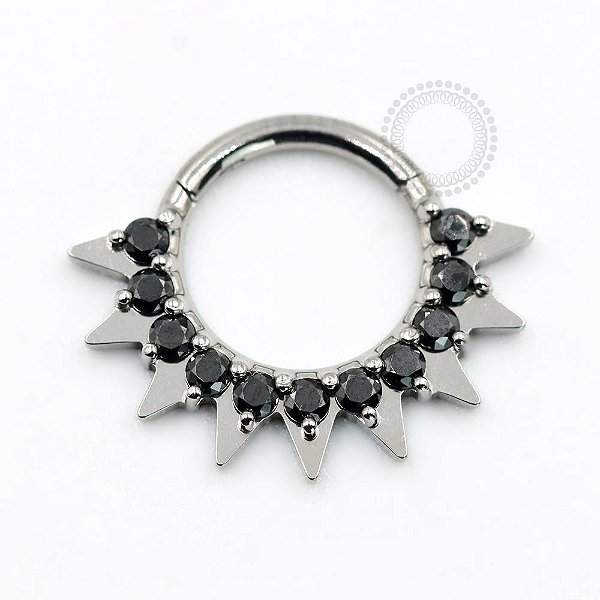 TN810 Segmento Nove Pontas Black Titânio ASTM F136