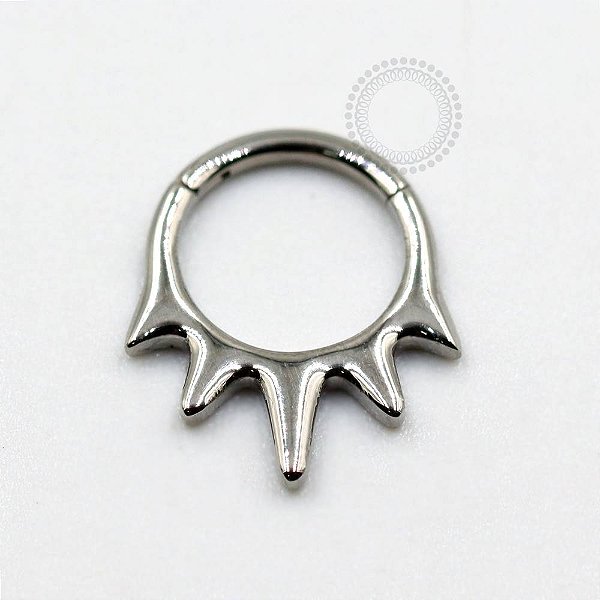 TN834 Segmento Liso 5 Pontas Titânio ASTM F136