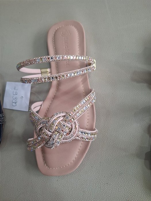 Rasteira adulto rose nude