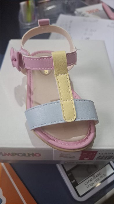 Sandalia arco-iris pimpolho