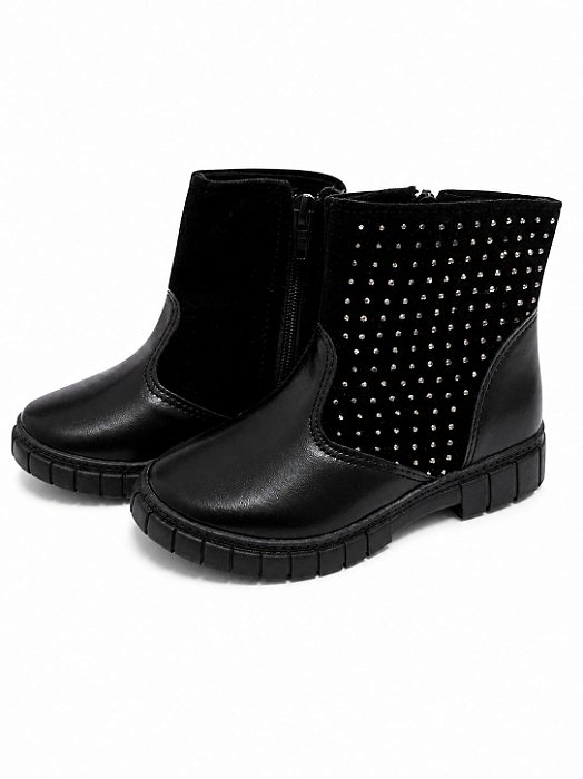 Bota feminina infantil Emilia Preto