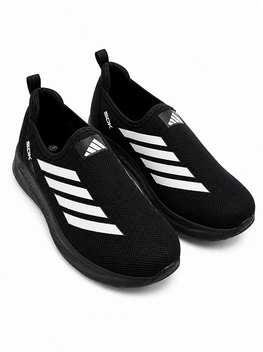 Tenis unissex Slip On SDK preto-branco