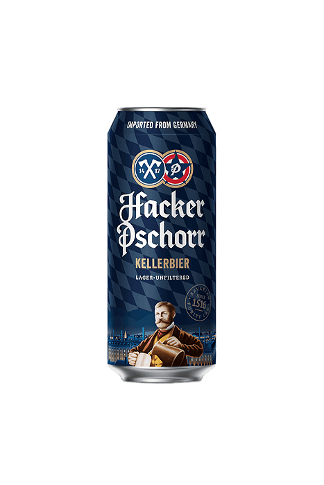 CERVEJA ALEMÃ HACKER PSCHORR LATA 500ML KELLERBIER