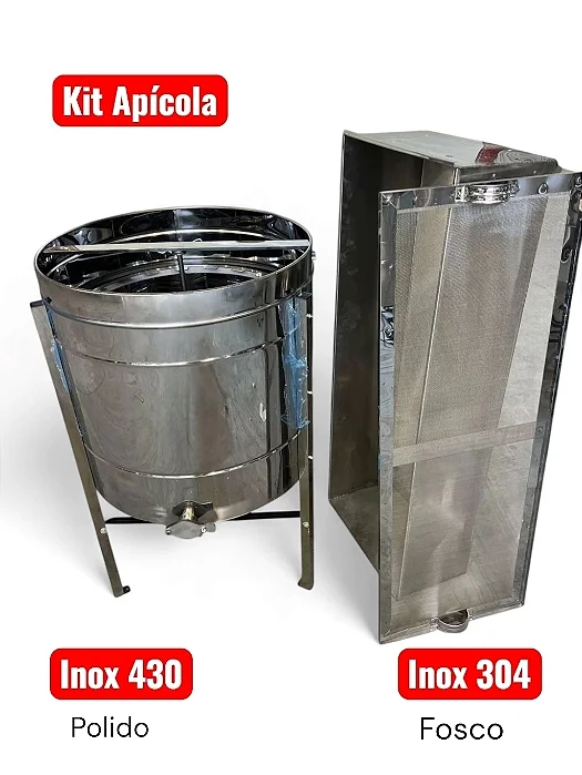 Centrífuga Elétrica 20/12 + Mesa Desoperculadora 32 quadros em Inox