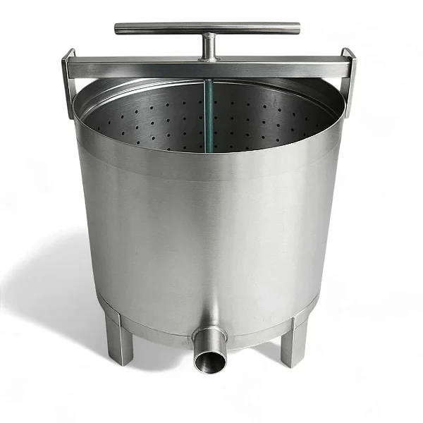 Prensa 15 Litros para Mel Fruta Carnes Legumes Mosto Cacau em Inox