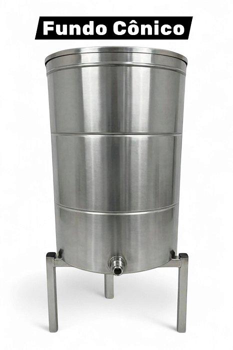 Tanque Reservatório Fundo Cônico para Líquidos em inox
