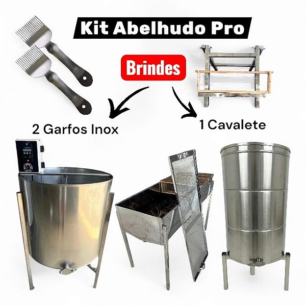 Kit Abelhudo Pro em Inox