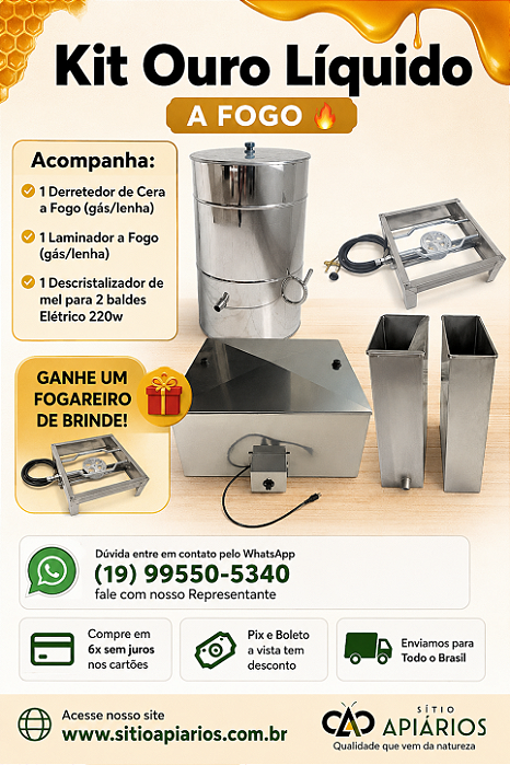 Kit Ouro Liquido Inox