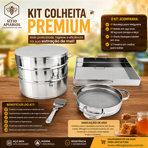 kit Acessórios Apicultura