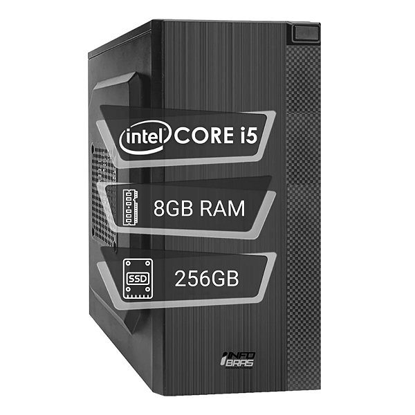 CPU Intel Core i5 • 8GB RAM • SSD 256GB – Desempenho e Velocidade