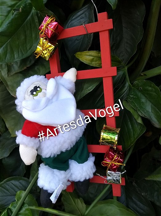 Papai Noel na escada