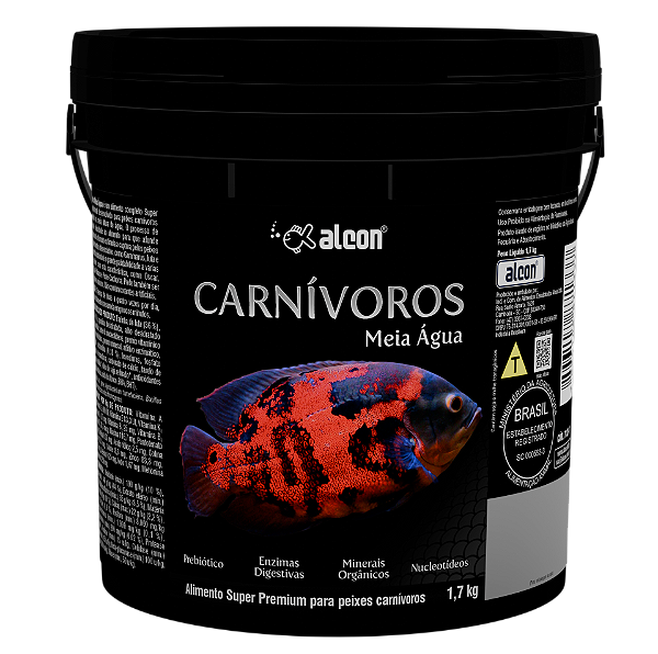 ALCON CARNÍVOROS MEIO ÁGUA 1,7 Kg