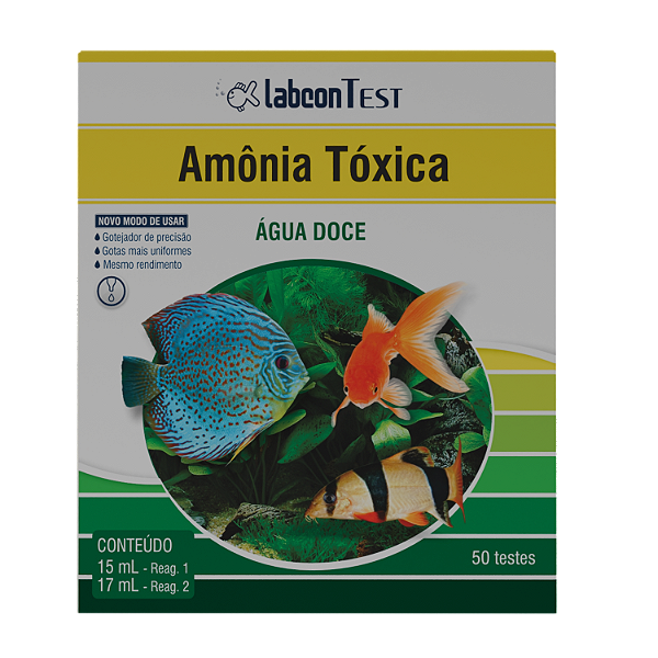 LABCON TEST AMÔNIA TÓXICA - Água Doce - 50 Testes
