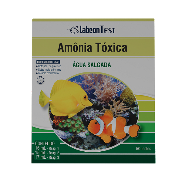 LABCON TEST AMÔNIA - TÓXICA - Água Salgada - 50 Tes.