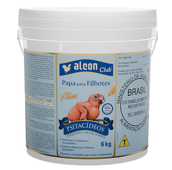 ALCON CLUB PAPA FILHOTES - PSITACÍDEOS balde 6 kg