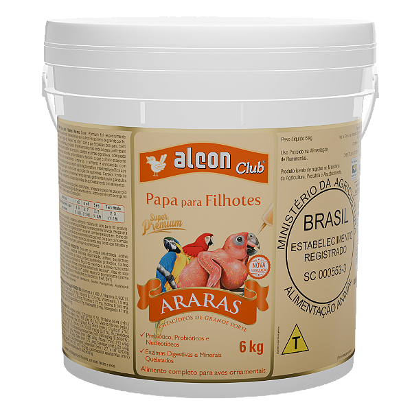 ALCON CLUB PAPA FILHOTES - ARARAS 6 KG