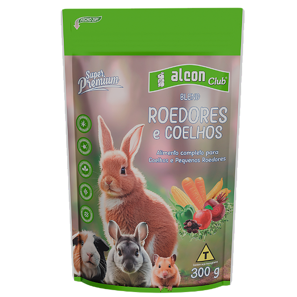 ALCON CLUB BLEND ROEDORES E COELHOS 300G