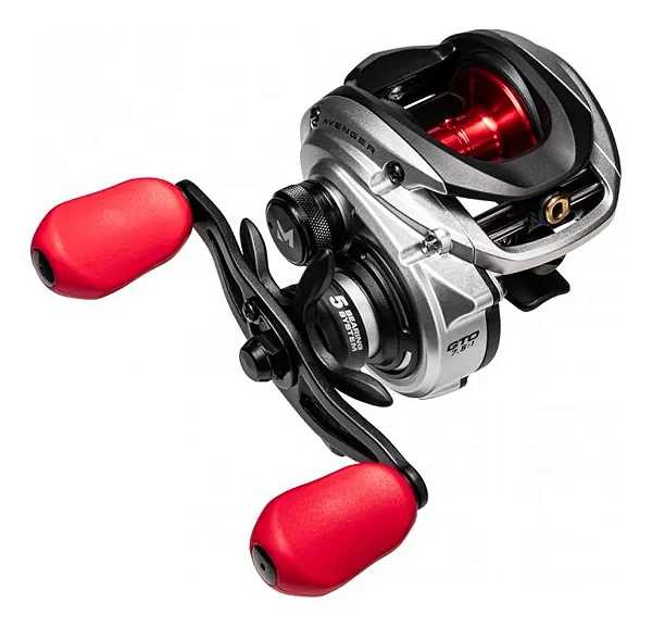 Carretilha Marine Avenger 5000 Alumínio/Grafite - Cinza