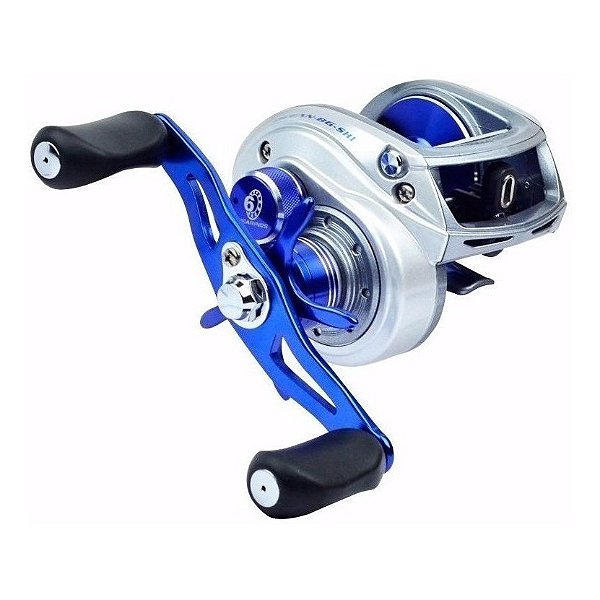 Carretilha Pesca Marine Sports GTO Ocean BG Prateada 7.1:1 Direito