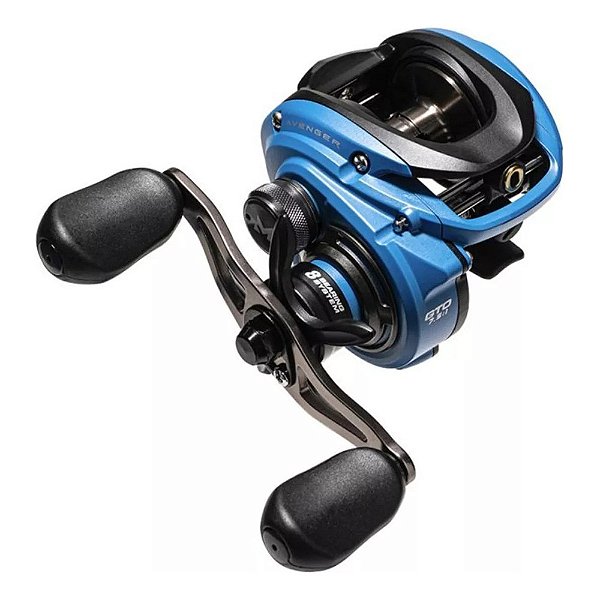 Carretel Carretilha Marine Sports Avenger 8000 Dir/esq Lanç Cor Azul Lado Da Manivela Direito