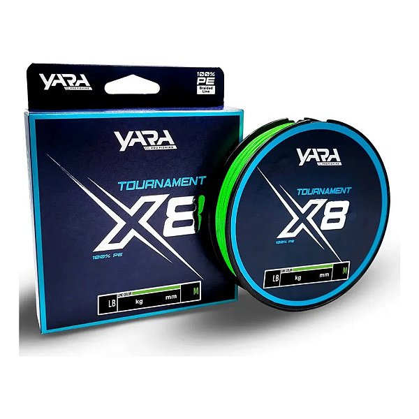 Linha Pesca Multifilamento Yara Tournament 8x 300mts 30lb
