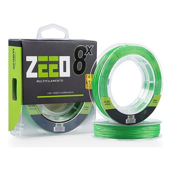 Linha Multifilamento Maruri Zeeo 8x Verde Fluor C/ 150mts