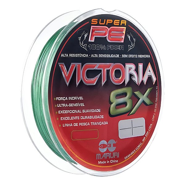 Linha Multifilamento Victoria 8x Verde Maruri 150mts 0,20mm