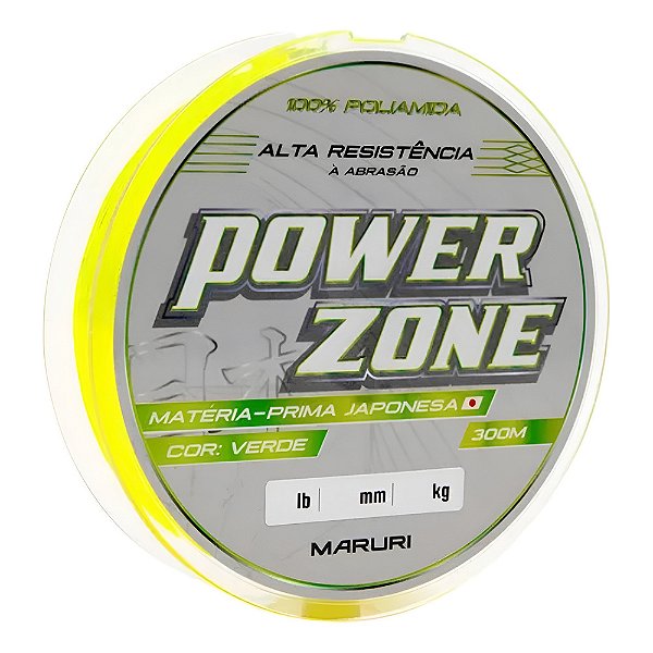 Linha Power Zone Verde Monofilamento Maruri 300mts 0,40mm