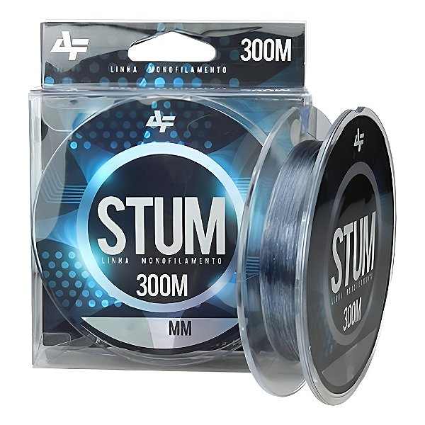 Linha De Pesca Albatroz Stum Monofilamento 300mts Cinza