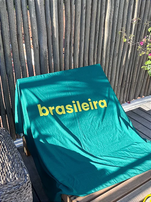 Canga Pareô - Brasileira (Fundo Verde)