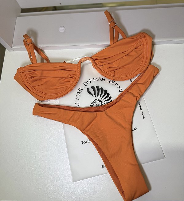 Biquíni Duda Laranja Asa-Delta