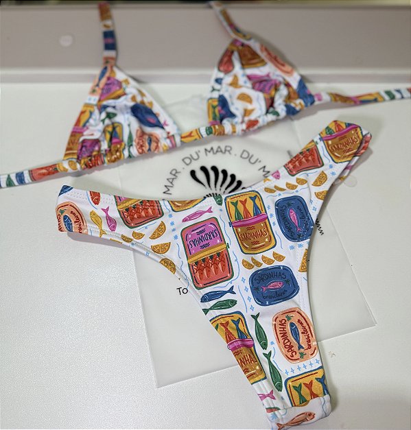 Biquíni asa-delta Sardinhas tropicais