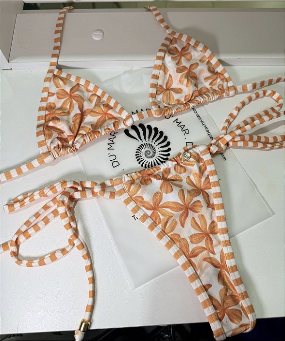 Conjunto Capri - Flor de Tangerina