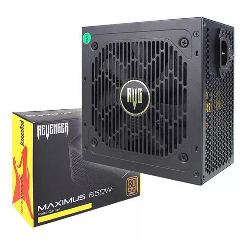 Fonte de Alimentação ATX Gamer 650W 80 Plus Bronze 120mm