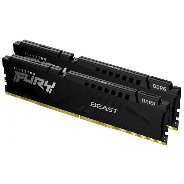 Memória DDR5 Kingston Fury Beast EXPO, 16GB (2x8GB), 5600Mhz, Preta, KF556C36BBE