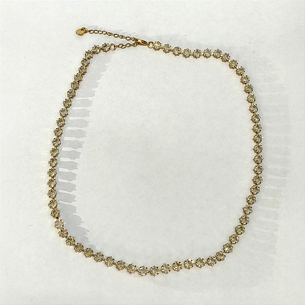 Choker Riviera Clássica Banhada a Ouro