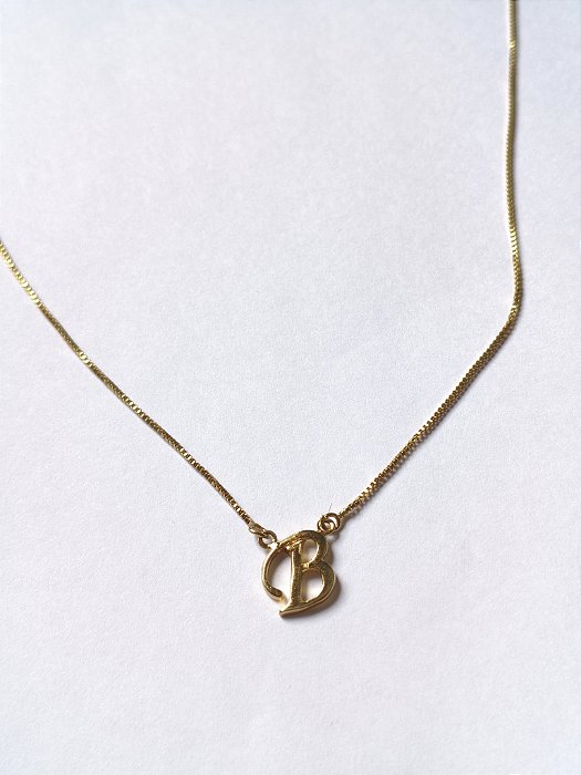 Colar Inicial Letra B