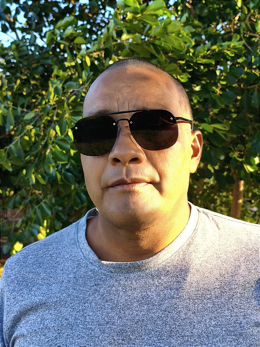 Óculos de Sol Retangular Samba Preto