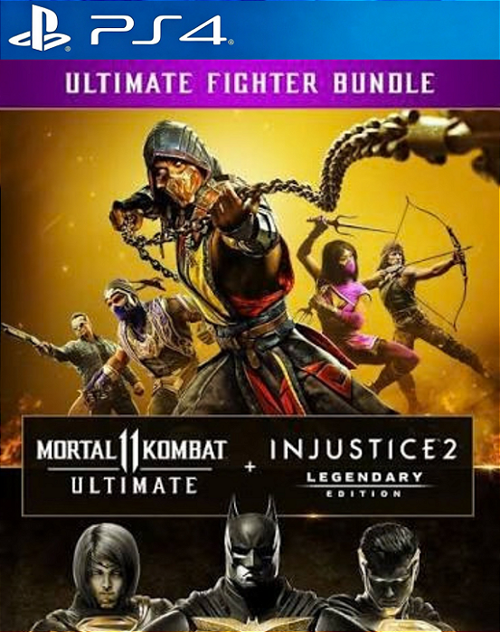 MORTAL KOMBAT 11 ULTIMATE + INJUSTICE 2 LEGENDARY- PS4 - MIDIA DIGITAL