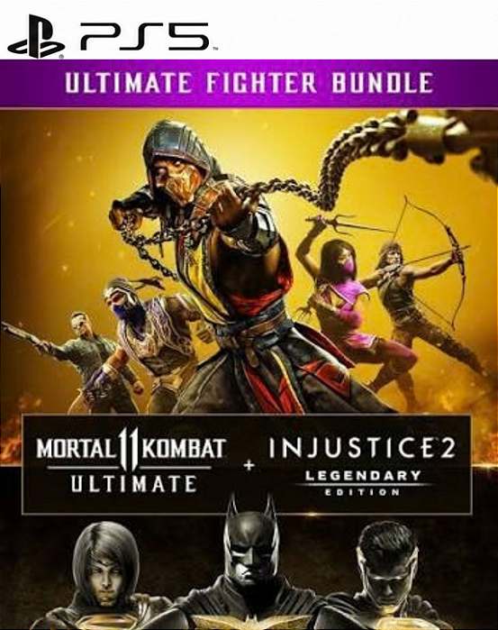 MORTAL KOMBAT 11 ULTIMATE + INJUSTICE 2 LEGENDARY- PS5 - MIDIA DIGITAL