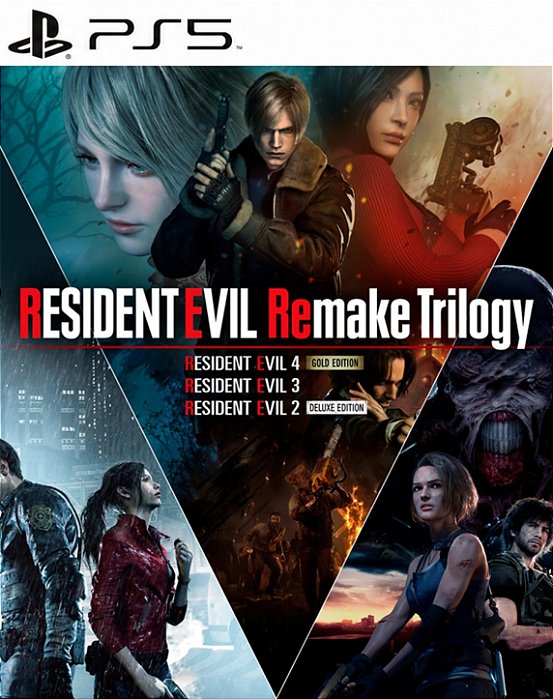 RESIDENT EVIL REMAKE TRILOGY - PS5 - MIDIA DIGITAL