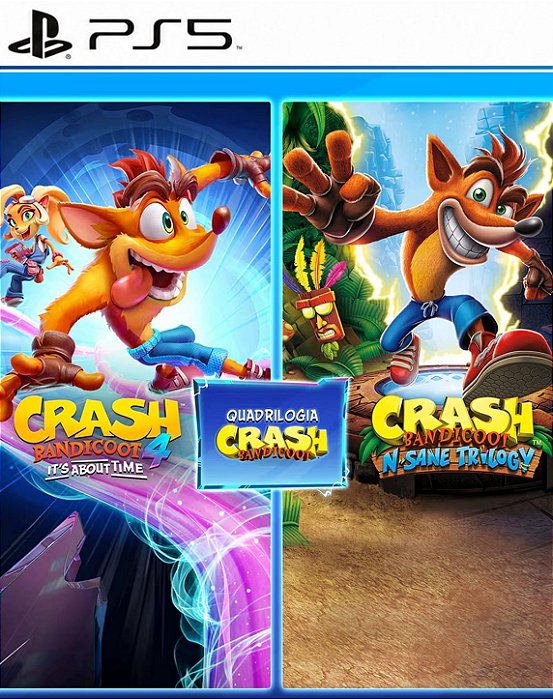 CRASH BANDICOOT™: PACOTE QUADRILOGIA - PS5 - MIDIA DIGITAL