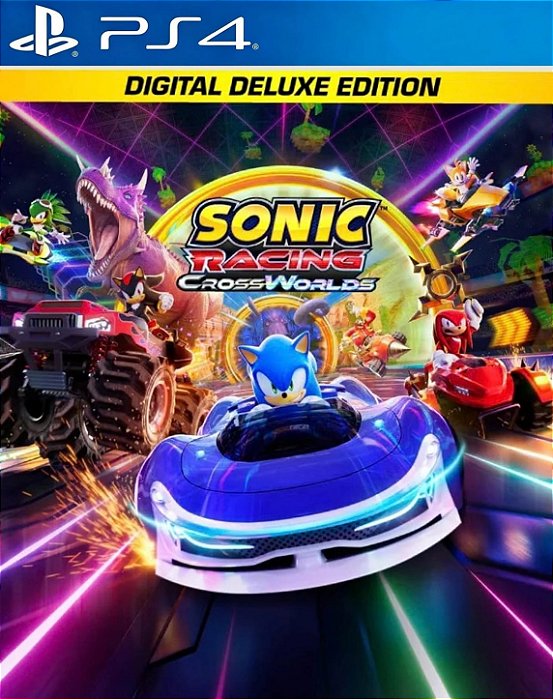SONIC RACING: CROSSWORLDS: EDIÇÃO DIGITAL DELUXE - PS4 - MIDIA DIGITAL