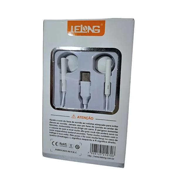 FONE DE OUVIDO LELONG TYPE-C LE-0261
