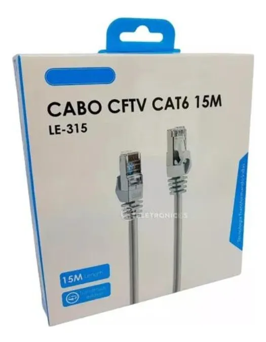 CABO DE REDE CAT6 CFTV ONE.X 6LE-1515 15M