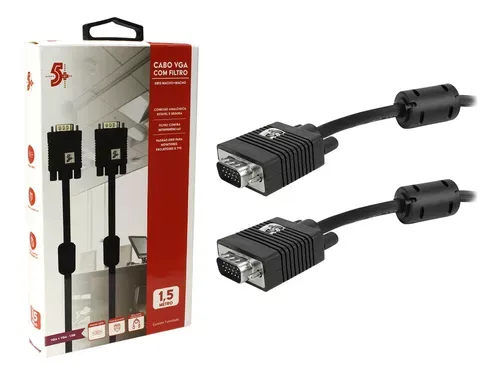 Cabo VGA 5+ c/Filtro 1,5m