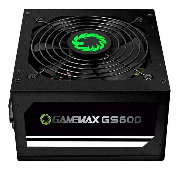FONTE ATX 600W REAIS 80 PLUS WHITE GS600 GAMEMAX